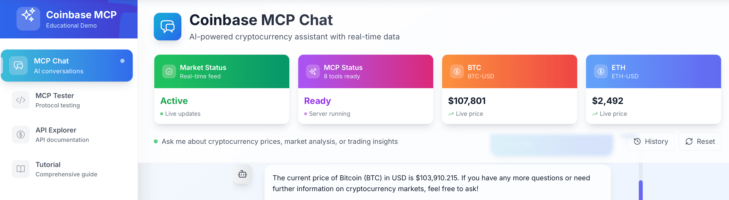 Coinbase MCP Integration